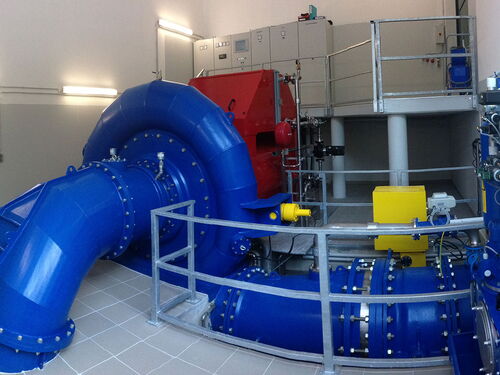 das Wasserkraftwerk am Schwarzenseebach